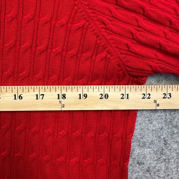 99 Jane Street Woman's Cable Knit Pullover Sweater Red Size XL - Picture 4 of 7